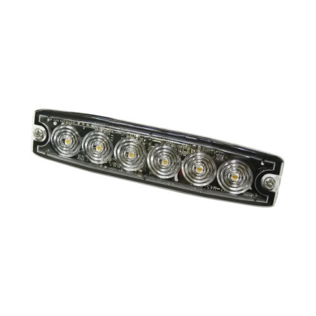 Luz Auxiliar de 6 LED, ámbar, SAE Clase I, le