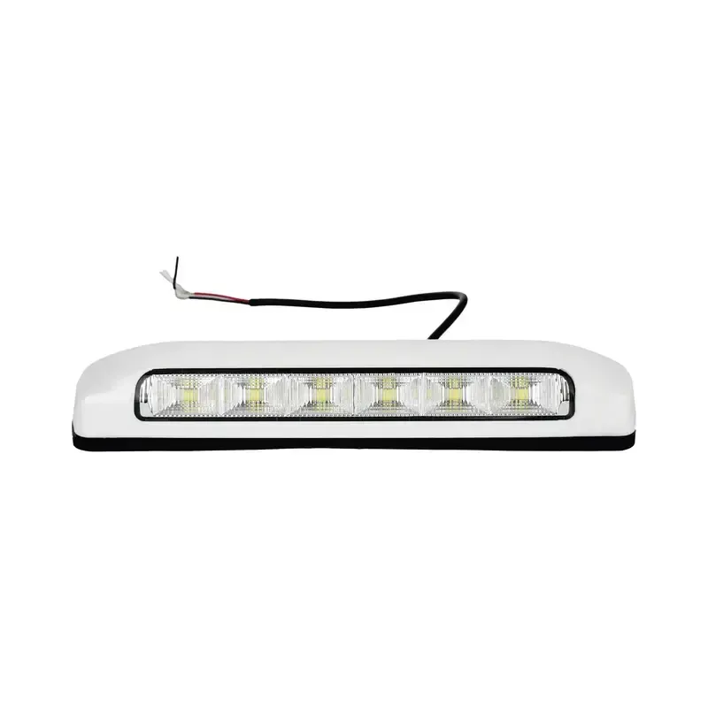 Luz de Escena, 6 LED, IP67, con bisel color blanco Luz de Escena, 6 LED, IP67, con bisel color blanco