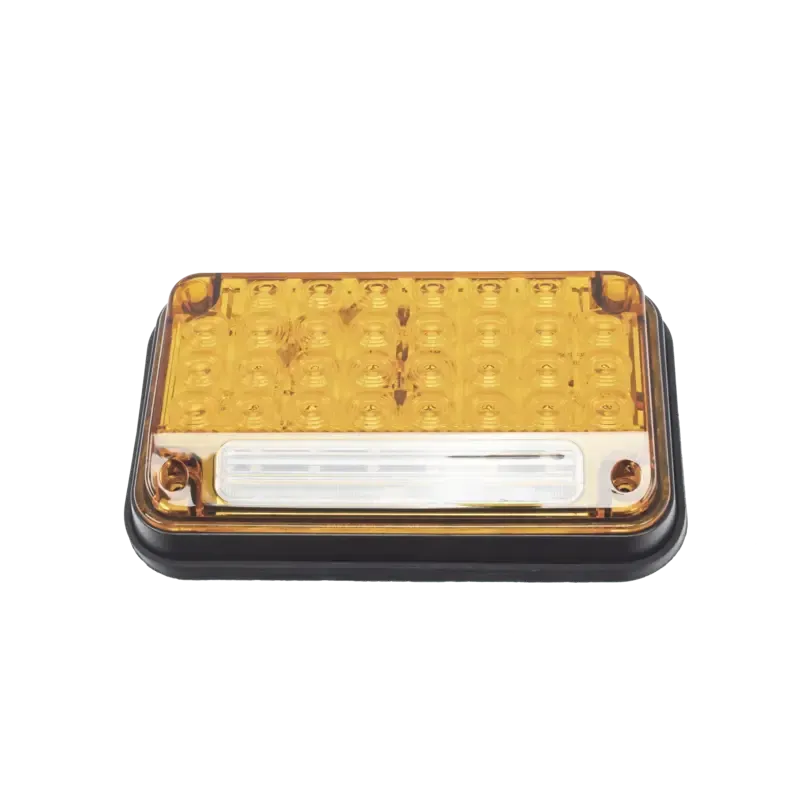 Luz de Advertencia de 7X4in, Color Ambar, Con Luz Luz de Advertencia de 7X4in, Color Ambar, Con Luz