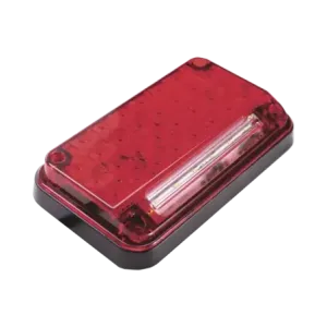 Luz de Advertencia de 7X4in, Color Rojo, Con Luz d