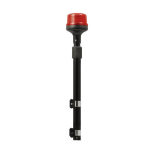 Luz Telescópica para Motocicletas, 8 LED, Roj