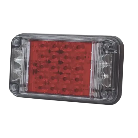 Luz de Advertencia de 7X4in, Color Rojo, Con Luces