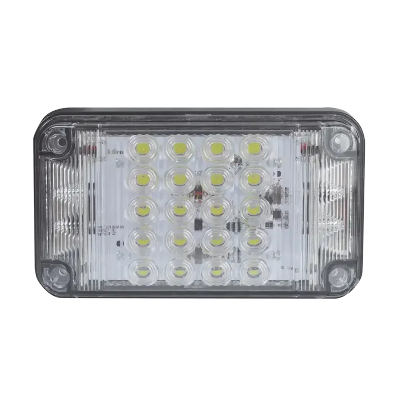 Luz de Advertencia de 7X4in, Color Claro, Con Luce Luz de Advertencia de 7X4in, Color Claro, Con Luce