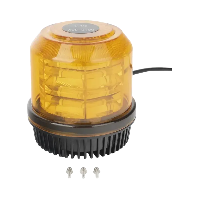 Burbuja brillante de 12 LEDs, color ambar, montaje