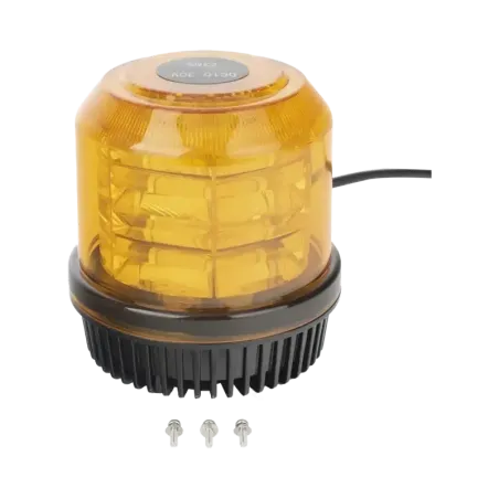 Burbuja brillante de 12 LEDs, color ambar, montaje