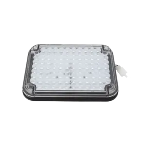 Luz de Advertencia de 9X7in, Bicolor Rojo/Claro, I