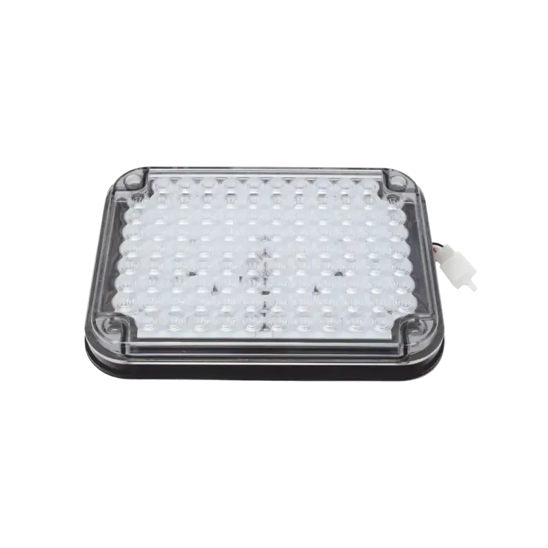 Luz de Advertencia de 9X7in, Bicolor Rojo/Claro, I Luz de Advertencia de 9X7in, Bicolor Rojo/Claro, I