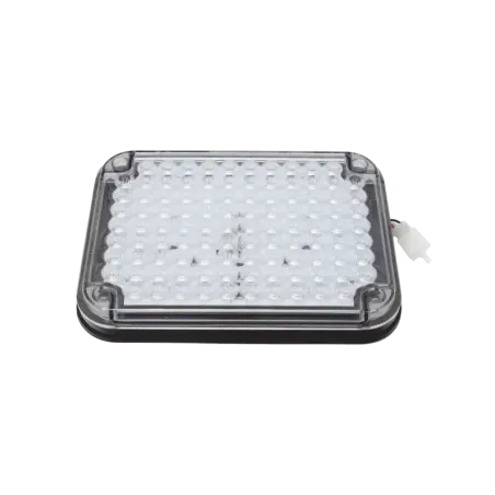 Luz de Advertencia de 9X7in, Bicolor Rojo/Claro, I