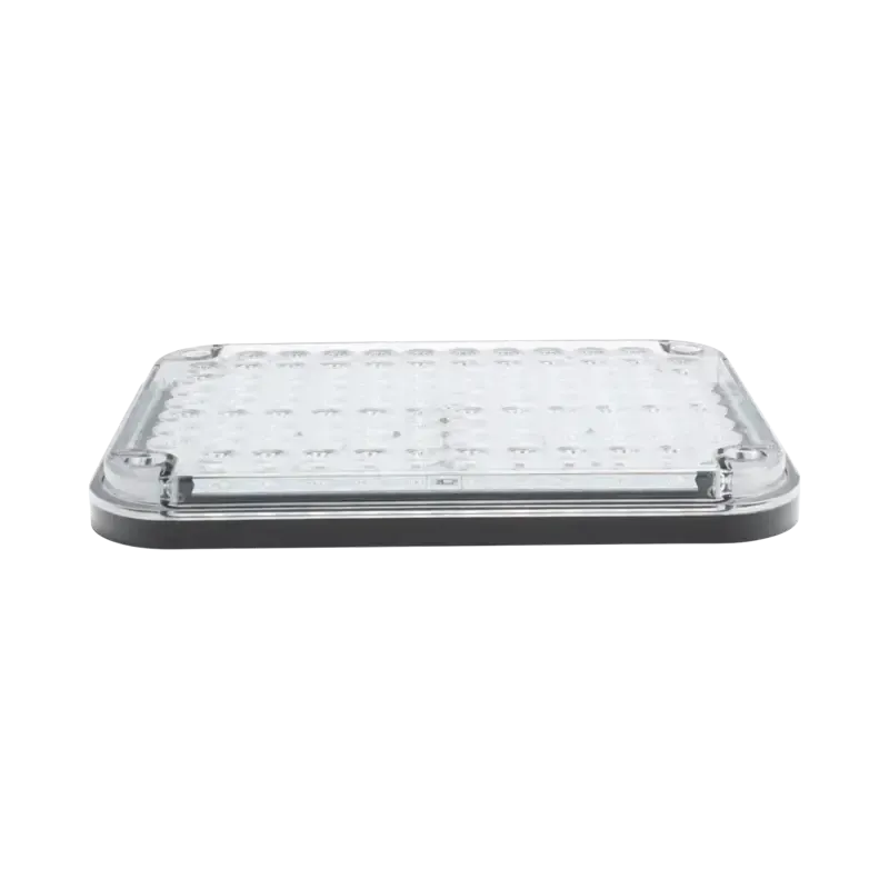 Luz de Advertencia de 9X7in, Bicolor Rojo/Claro, I Luz de Advertencia de 9X7in, Bicolor Rojo/Claro, I