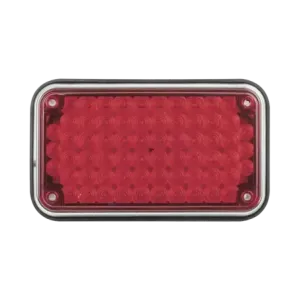 Luz de Advertencia de 6X4in, Color Rojo, Ideal par