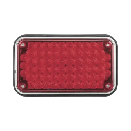 Luz de Advertencia de 6X4in, Color Rojo, Ideal par