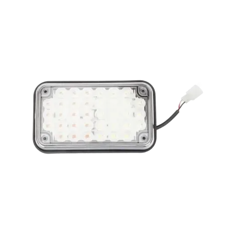 Luz de Advertencia de 6X4in, Bicolor Rojo/Claro, I