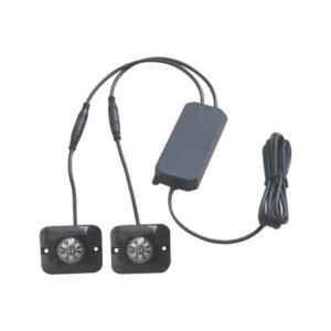 Estrobos Ocultos de 6 LED, Color Rojo-Claro,