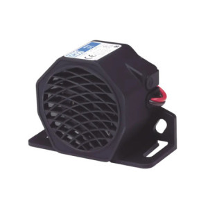 Alarma de reversa vehicular, 12-24 Vcc, 107 d