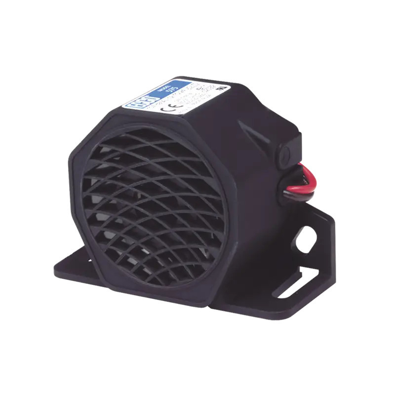 Alarma de reversa vehicular, 12-24 Vcc, 107 d Alarma de reversa vehicular, 12-24 Vcc, 107 d