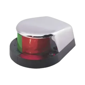 Luz Bi-Color con Carcasa Cromada para Embarcacione