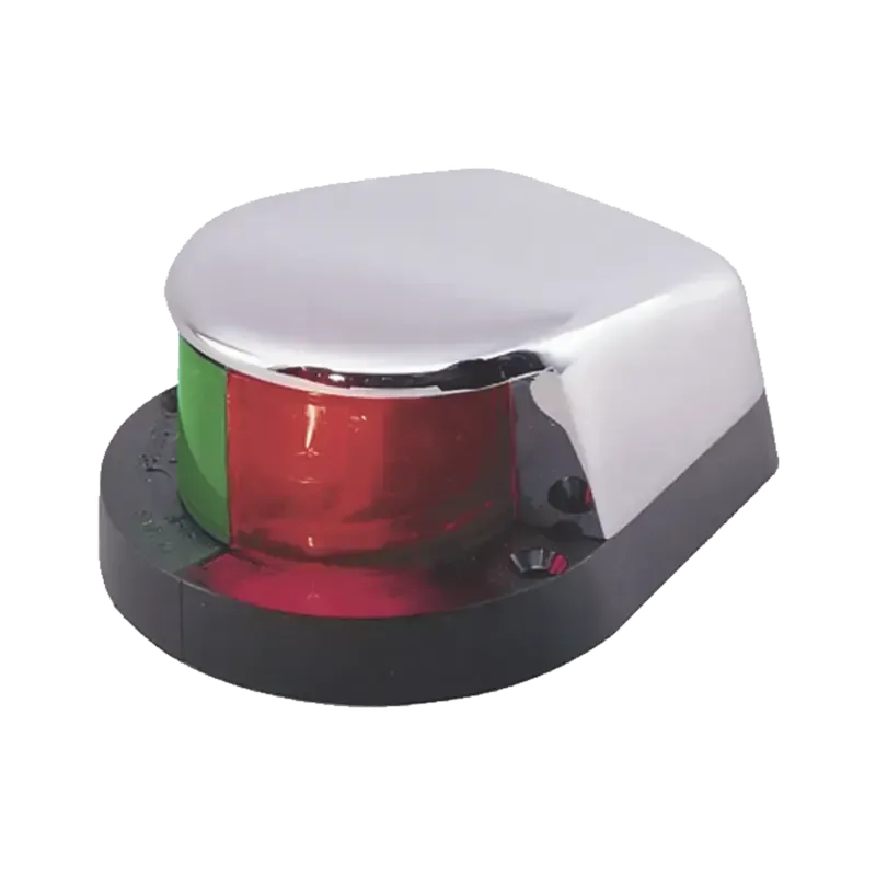 Luz Bi-Color con Carcasa Cromada para Embarcacione Luz Bi-Color con Carcasa Cromada para Embarcacione