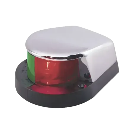 Luz Bi-Color con Carcasa Cromada para Embarcacione