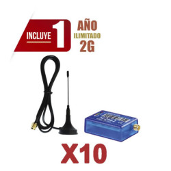 KIt de 10 Comunicadores de Alarma MINI012G con Ant