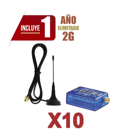 KIt de 10 Comunicadores de Alarma MINI012G con Ant