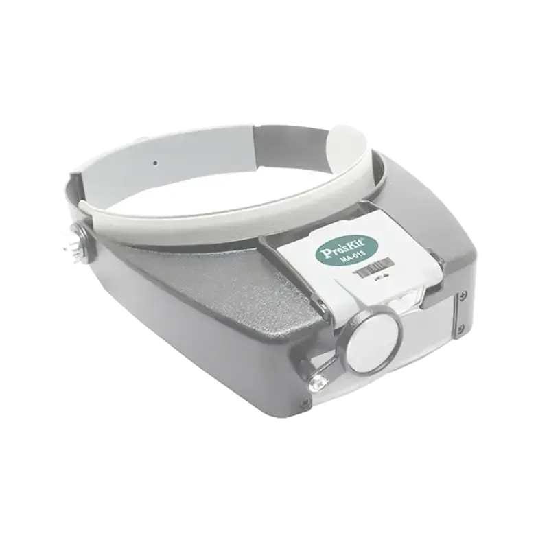 Lampara LED en correa frontal con lentes de aument Lampara LED en correa frontal con lentes de aument