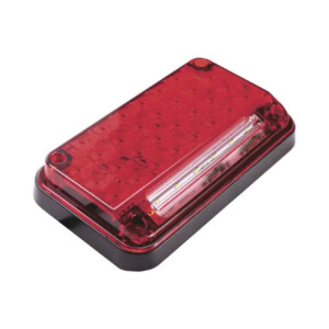 Luz de Advertencia de 7X4in, Color Rojo, Con