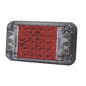 Luz de Advertencia de 7X4in, Color Rojo, Con
