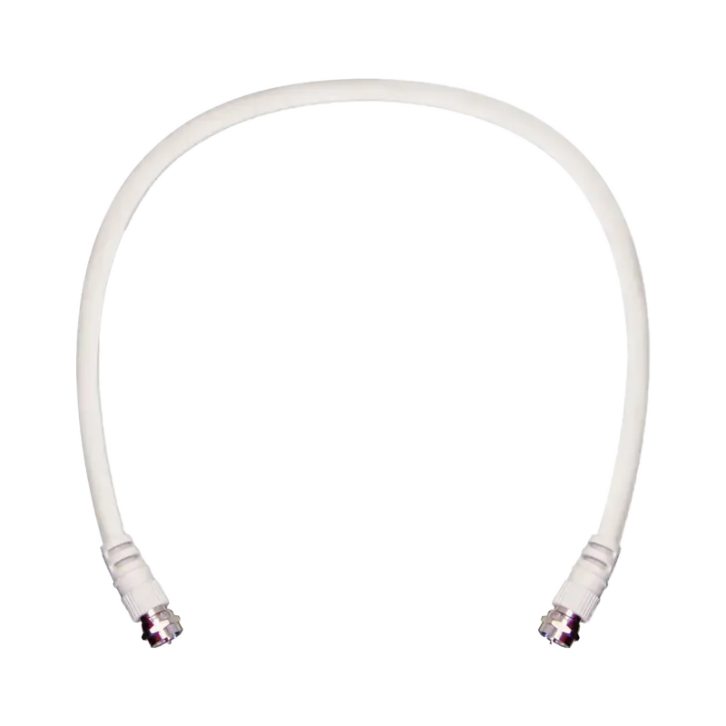 Jumper Coaxial con Cable Tipo RG-6 en Color Blanco Jumper Coaxial con Cable Tipo RG-6 en Color Blanco