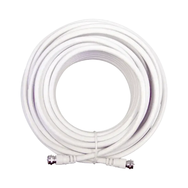 Jumper Coaxial con Cable Tipo RG-6 en Color Blanco Jumper Coaxial con Cable Tipo RG-6 en Color Blanco