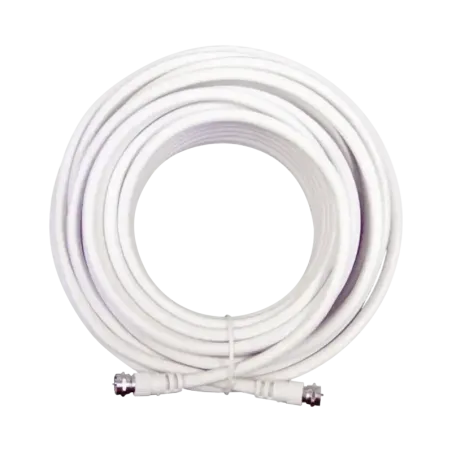 Jumper Coaxial con Cable Tipo RG-6 en Color Blanco