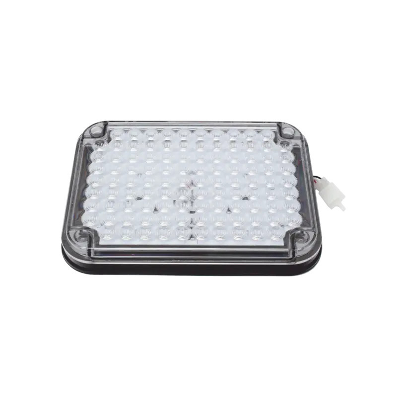 Luz de Advertencia de 9X7in, Bicolor Rojo-Cla