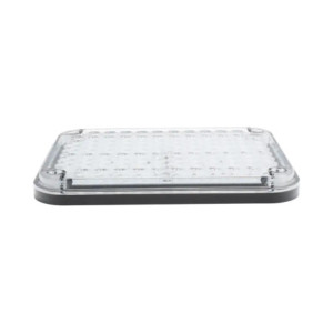Luz de Advertencia de 9X7in, Bicolor Rojo-Cla