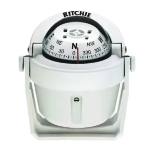 Brújula serie Explorer en color blanco, con ilumin