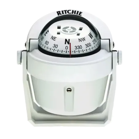 Brújula serie Explorer en color blanco, con ilumin