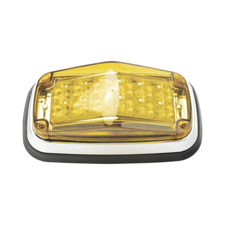 Luz de advertencia 8 X 4in, Color Ámbar, IP67