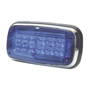 Luz de advertencia 8 X 4in, Color Azul, IP67,