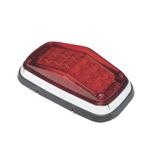 Luz de advertencia 8 X 4in, Color Rojo, IP67,
