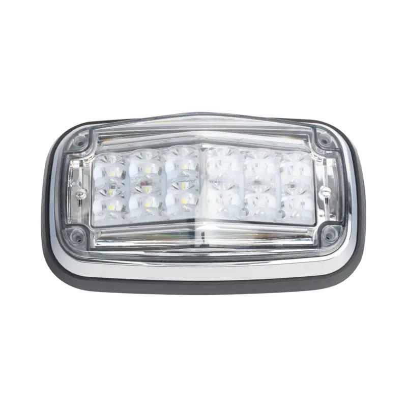 Luz de advertencia 8 X 4in, Color Rojo - Clar