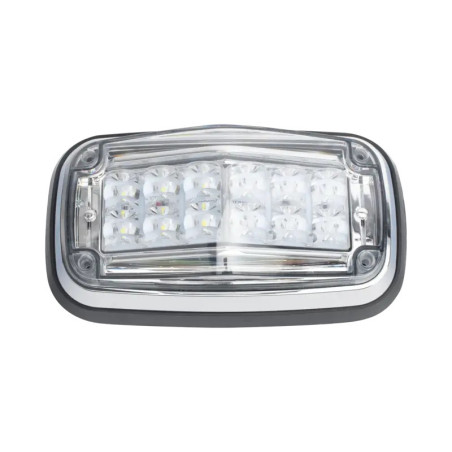 Luz de advertencia 8 X 4in, Color Rojo - Clar