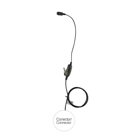 Micrófono de 1 cable serie LOC para KENWOOD PKT-23