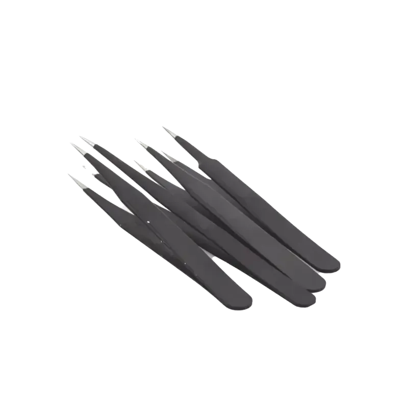 Juego de 4 Pinzas Antiestáticas. Juego de 4 Pinzas Antiestáticas.