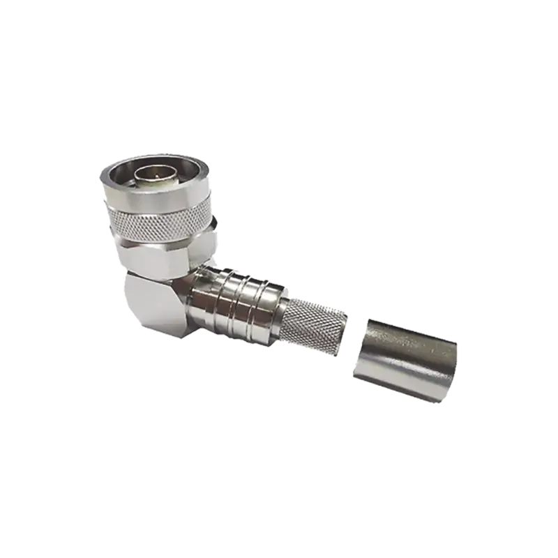 Conector N Macho Angulo Recto, Plegable Hex. con P Conector N Macho Angulo Recto, Plegable Hex. con P