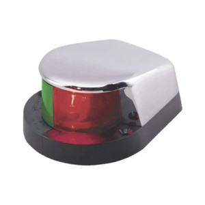 Luz Bi-Color con Carcasa Cromada para Embarca