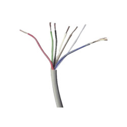 Bobina de Cable 305 Metros: 6 x 18 AWG, Color Blan