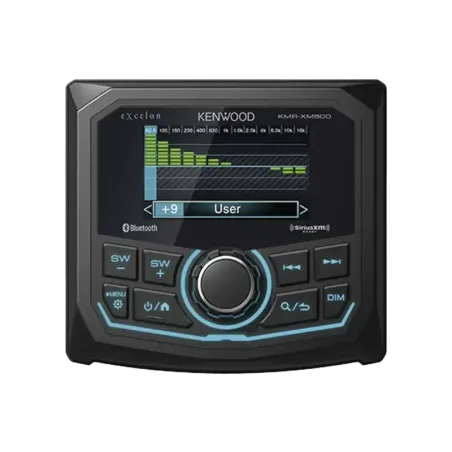 Estéreo marino sumergible IP66, con pantalla de 2.