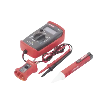KIT Básico 3 en 1 con Multímetro Digital + Detecto