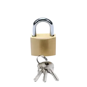 Candado de Latón Cuerpo 40 x 40 mm Con 3 Llaves. D