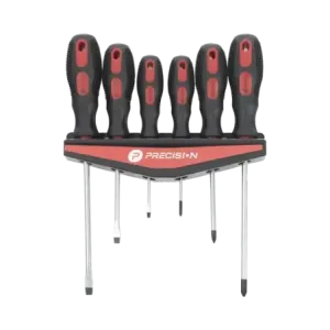 Juego de 6 desarmadores CrV con organizador y Mang