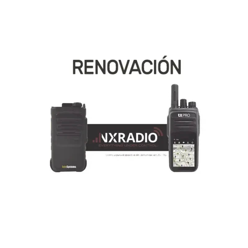 Renovacion de Servicio Anual NXRadio para Terminal Renovacion de Servicio Anual NXRadio para Terminal