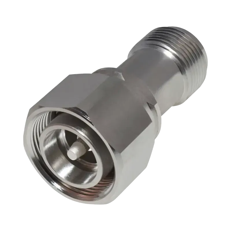 Adaptador en Línea de Conector 4.3-10 Macho a N He Adaptador en Línea de Conector 4.3-10 Macho a N He
